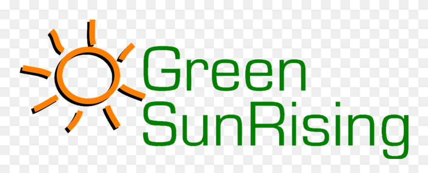 Green Sun Rising Logo Clipart