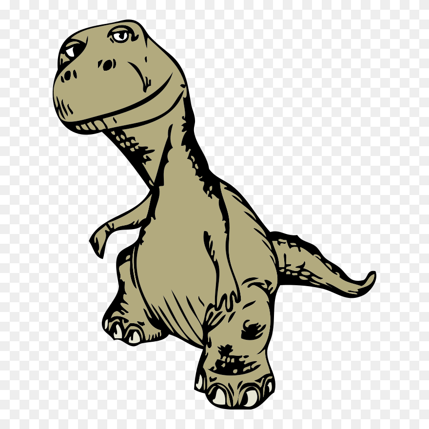 Free T-rex Sketch Clip Art , Png Download - Papa Saurus Transparent Png