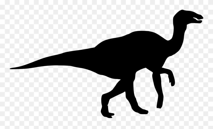 Silhuet Dinosaur Clipart