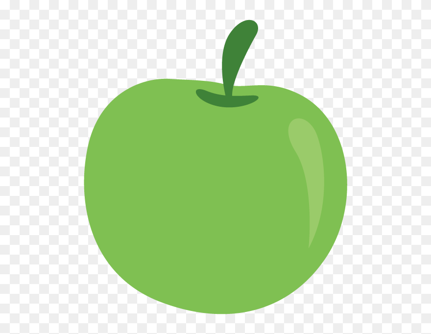 Granny Smith Apple Tree Clipart Clip Art Black And - Manzana Verde Icono Png Transparent Png
