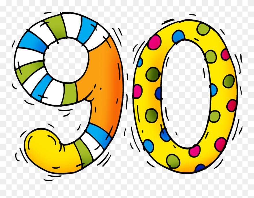 Medievilgolden Number - Number 90 Clipart - Png Download