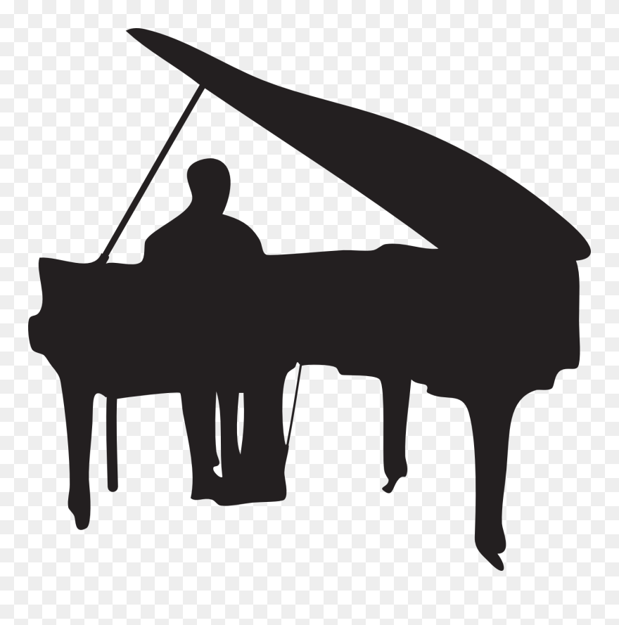 Grand Piano Player Piano Jazz Piano - Piano Player Silhouette Clipart