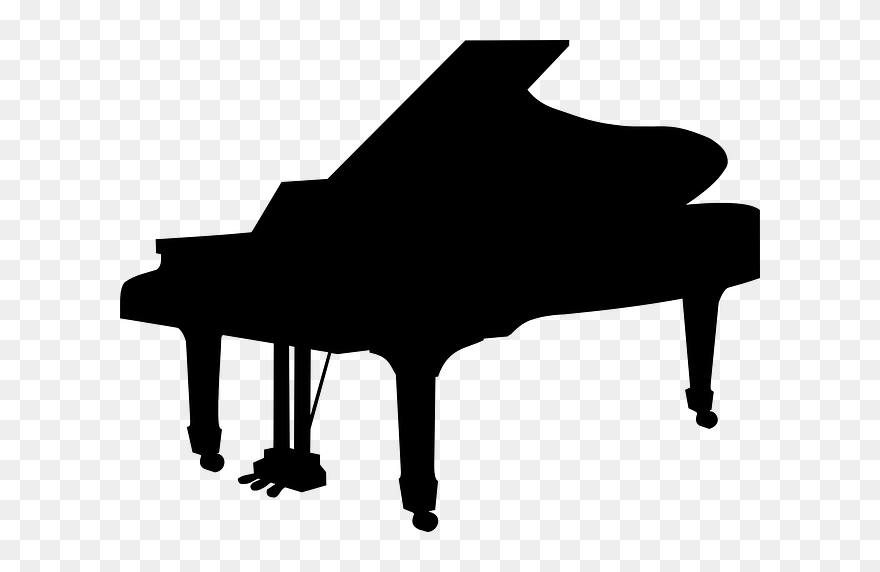 Transparent Pianist Clipart - Piano Silhouette Clipart - Png Download