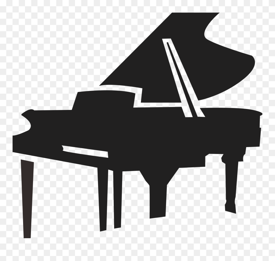 Piano Musical Instrument - Piano Silhouette Png Clipart