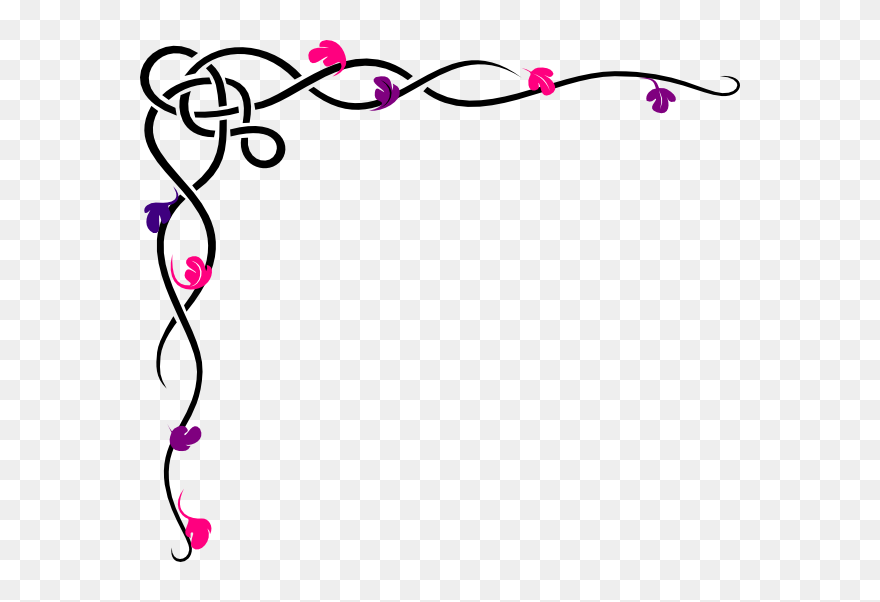 Pink And Black Borders Clipart