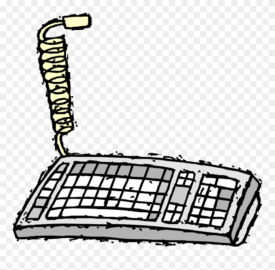 Clip Keyboard Drawing Transparent Png Clipart Free - El Teclado Clipart