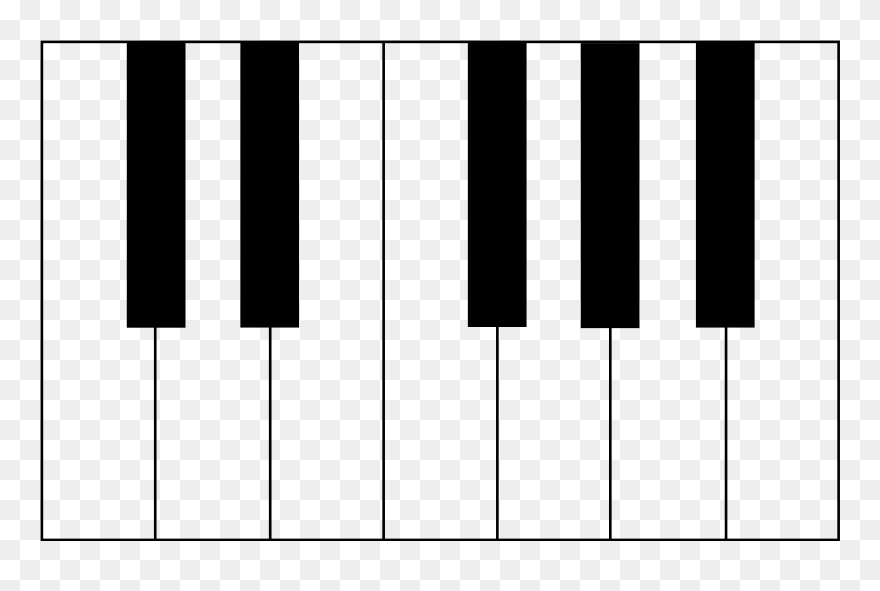Transparent Piano Clipart Png - Keyboard Clipart Piano