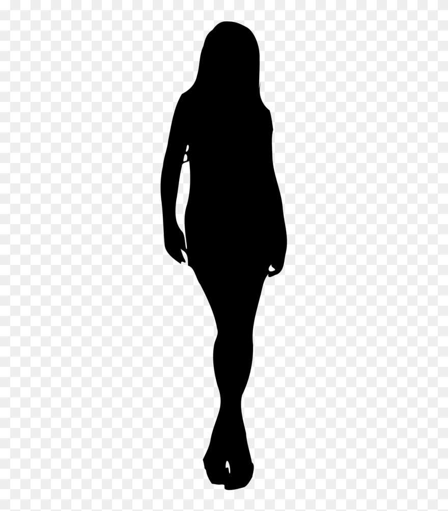 Silhouette Vector Graphics Clip Art Woman Drawing - Woman Standing Silhouette Png Transparent Png