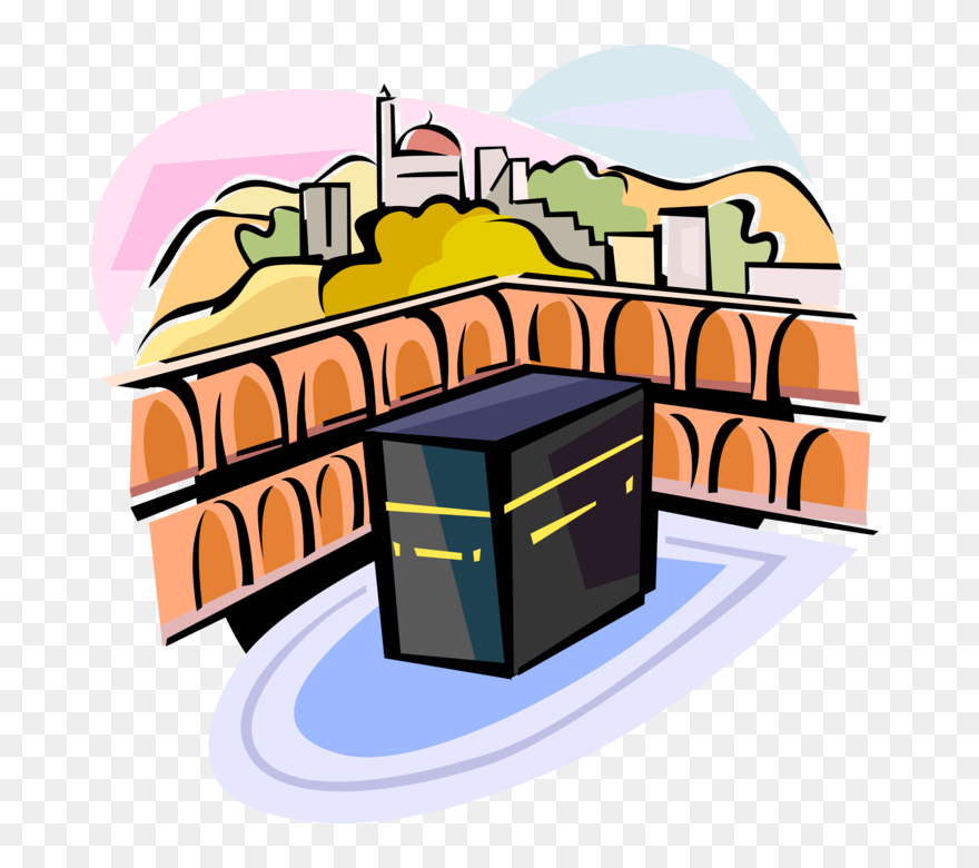 Transparent Kaaba Png - Kaaba Cartoon Clipart