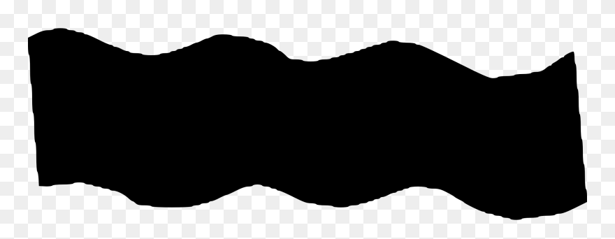 Transparent Beach Scene Clipart Black And White - Cartoon Silhouette Black And White Waves - Png Download