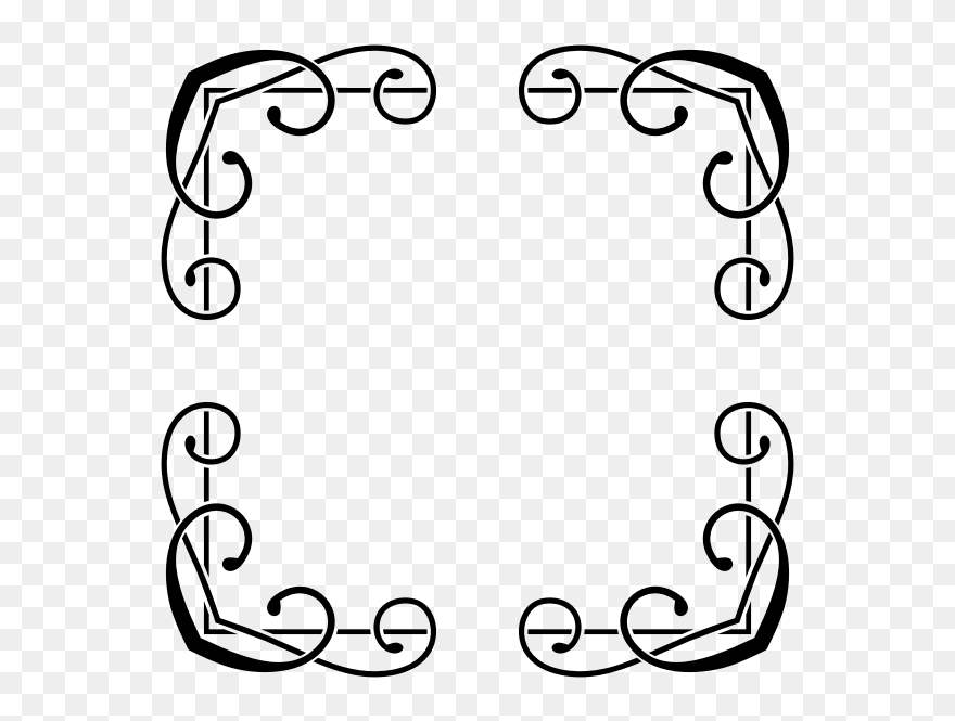 Fancy Floral Frame - Circle Clipart