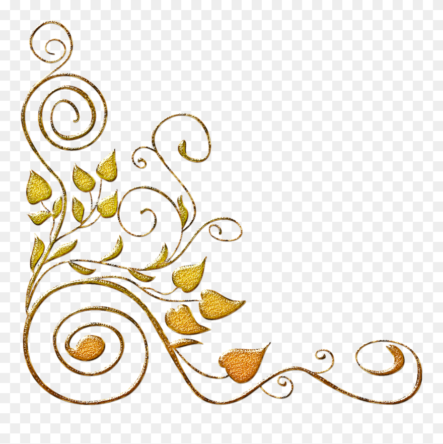 Transparente Arabesco Dourado Png Clipart