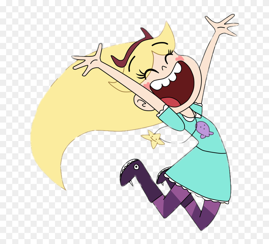 Star Butterfly Hurray - Star Vs The Forces Of Evil Png Clipart