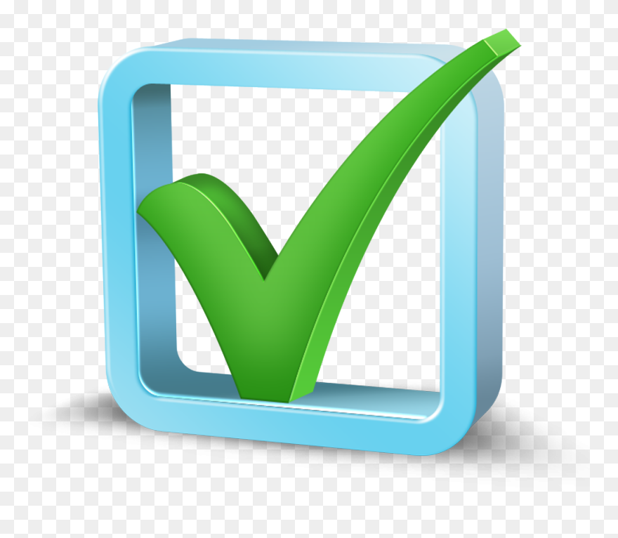 Tools Clipart Interior Designer - Check Mark Icon 3d - Png Download