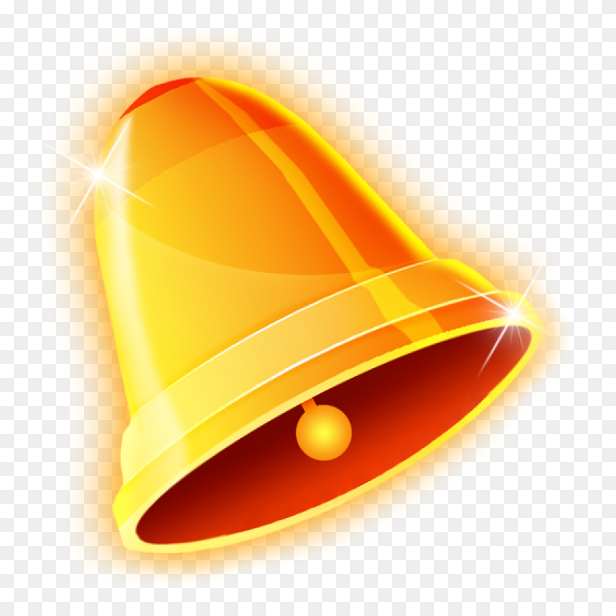 Golden Christmas Bell Png Image - Png Subscribe And Bell Icon Clipart