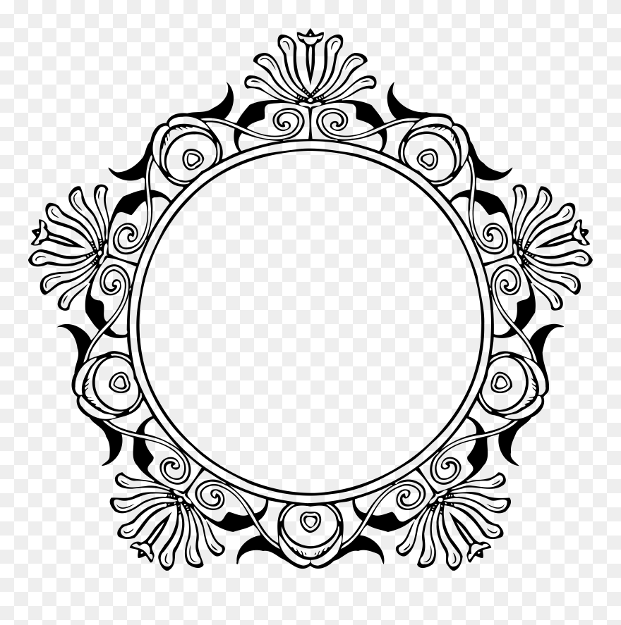 Photo Of Mirror Frame Vector File - Mirror Frame Vector Png Clipart