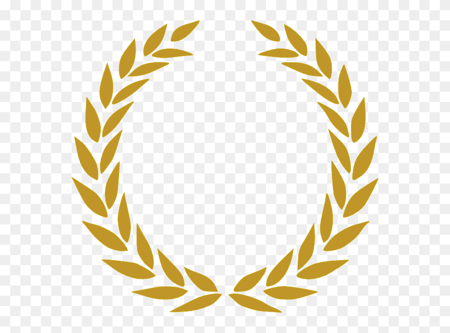 Gold Wreath Clip Art At Clker - Gold Leaves Logo Png Transparent Png