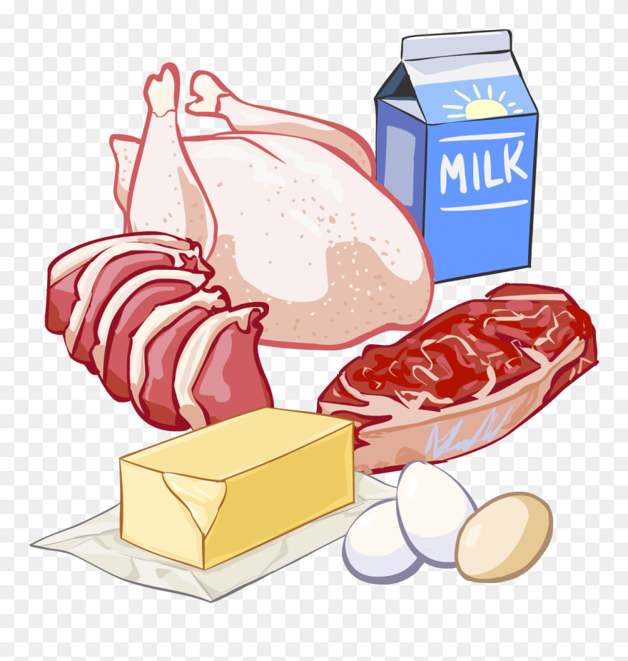 Milk And Meat Clipart - Png Download