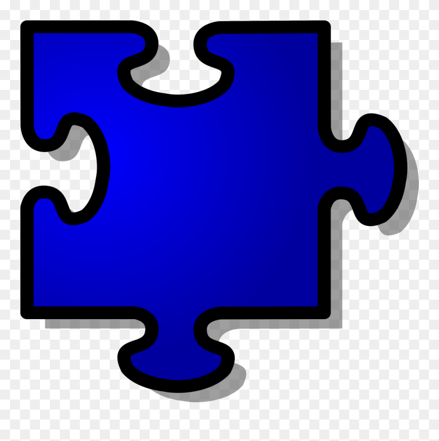 Autism Puzzle Piece Red Clipart