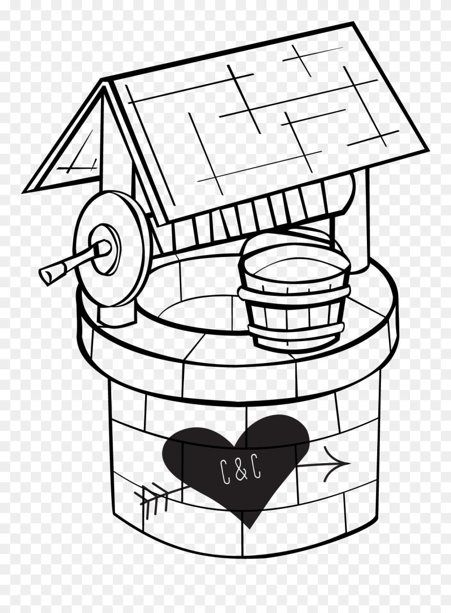 Wishing Well Clipart Large - Wedding Wishing Well Clipart - Png Download