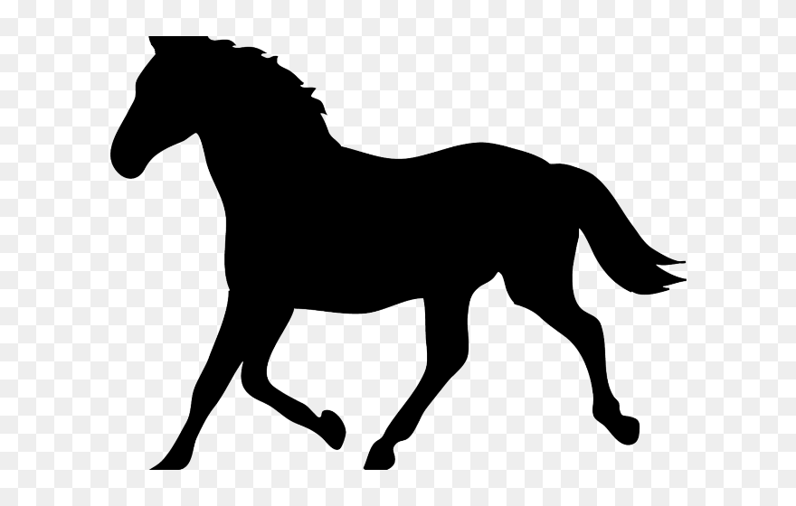 Stencil Of A Horse Clipart