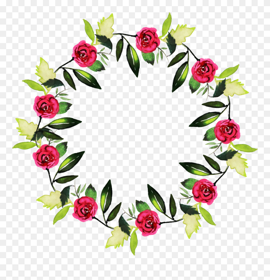 Couronne De Fleurs Peinture Clipart