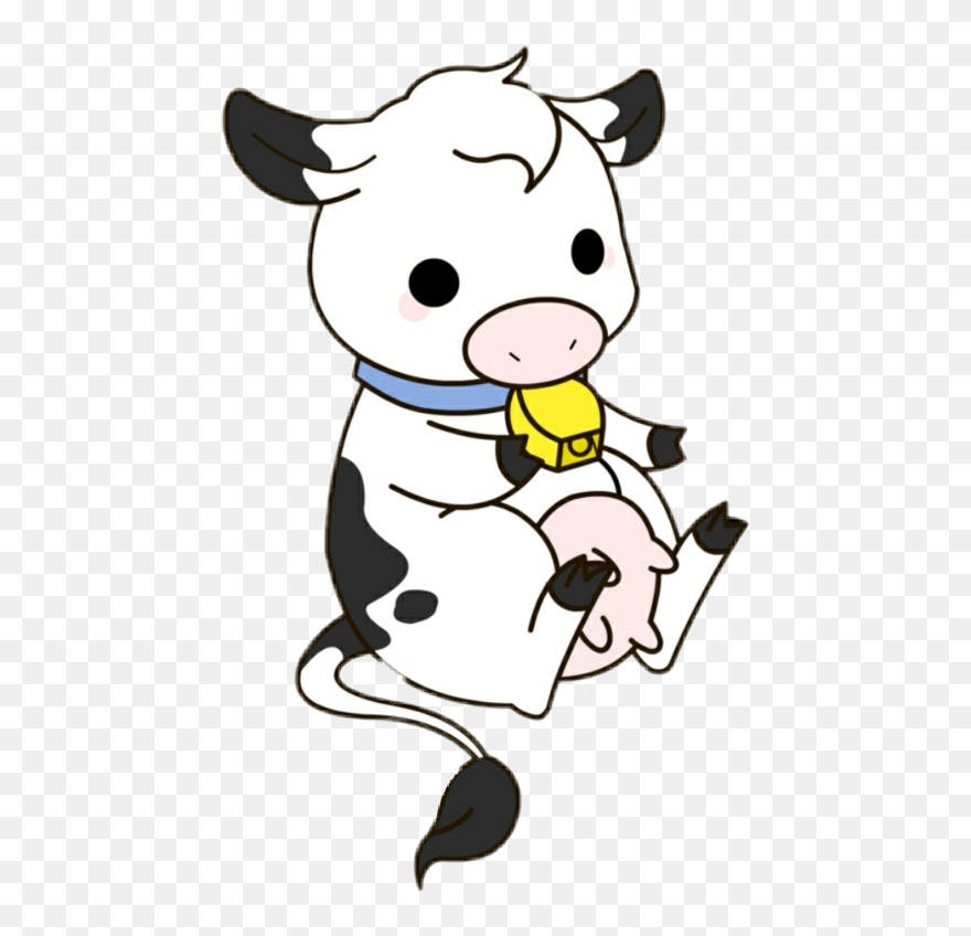 Cattle Calf Clip Art - Baby Cow Clipart Black And White - Png Download