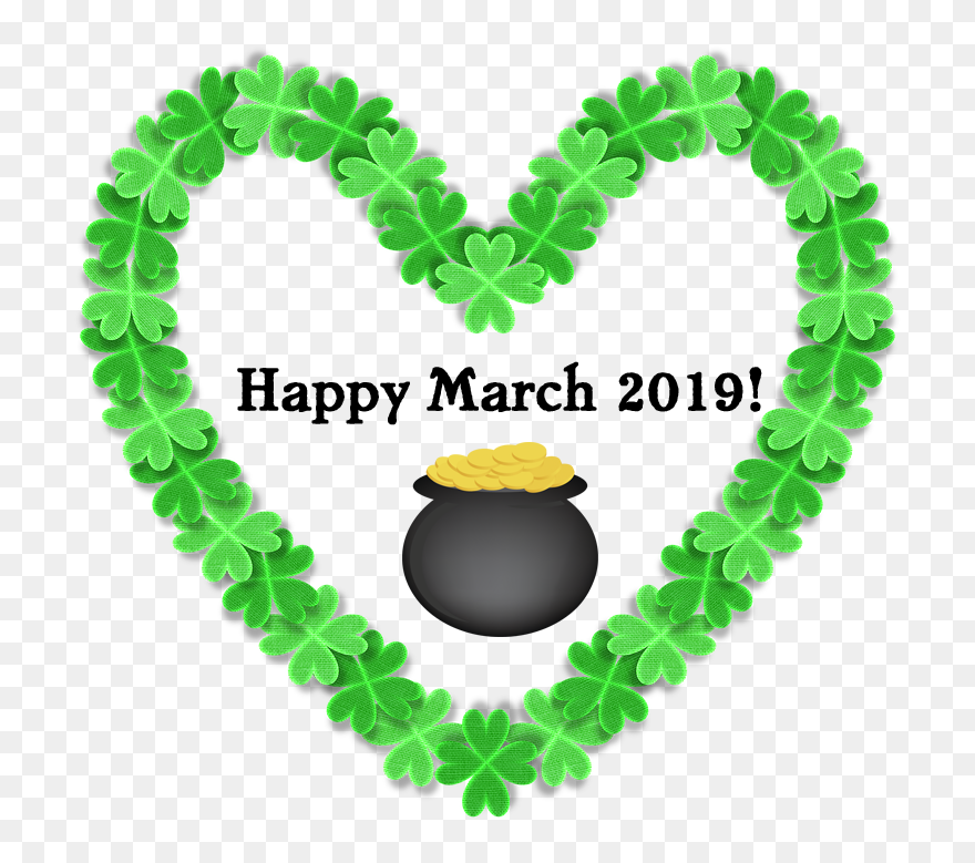 Happy St Patrick's Day Heart Clipart