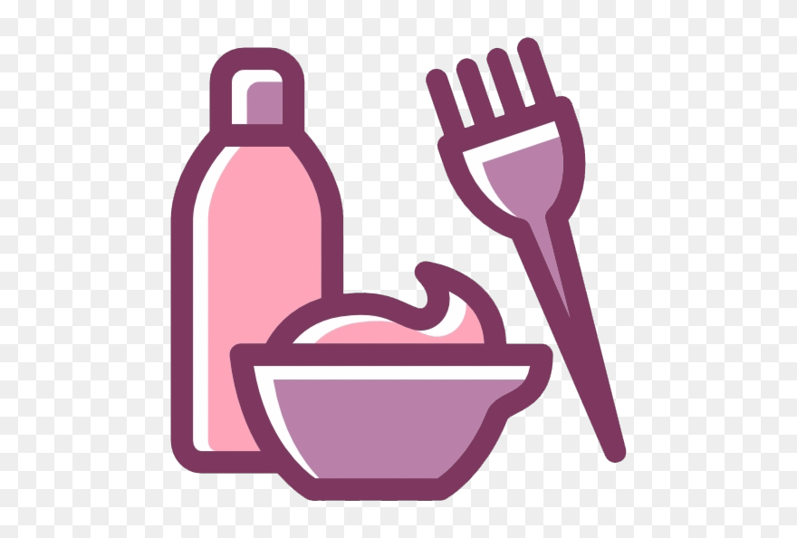 Salon Accessories Png File - Hair Dye Png Clipart