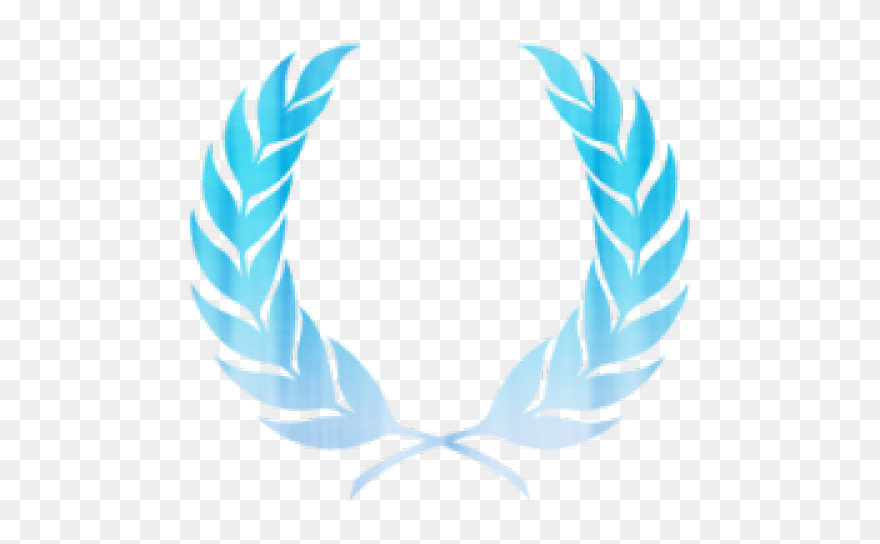 Wheat Clipart Logo - Laurel Wreath Blue Icon - Png Download