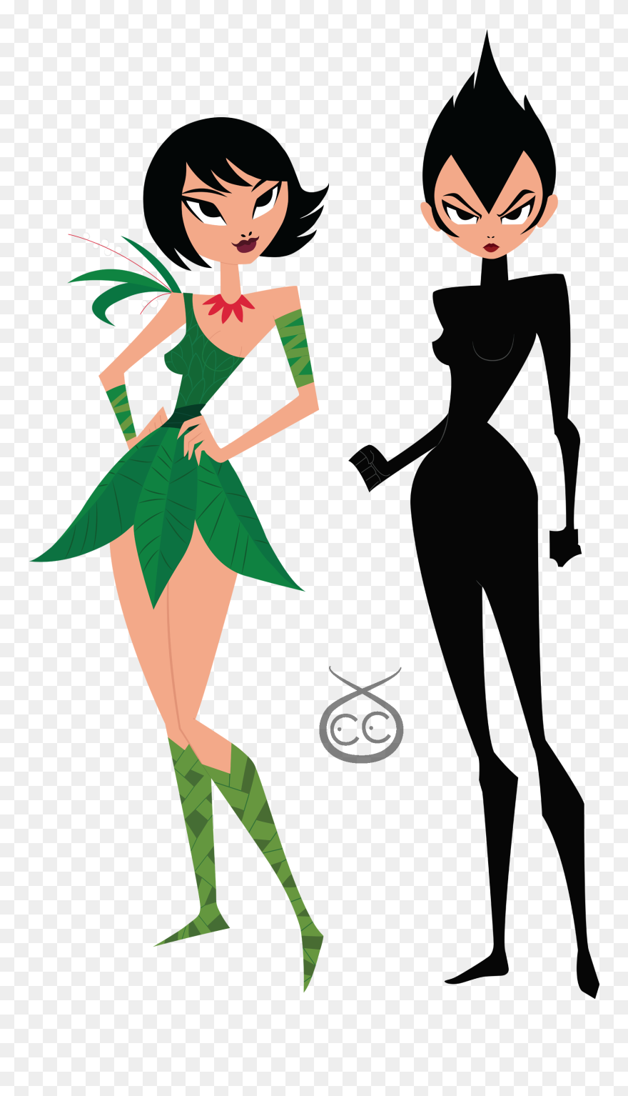 Ashi - Ashi Samurai Jack Character Design Clipart
