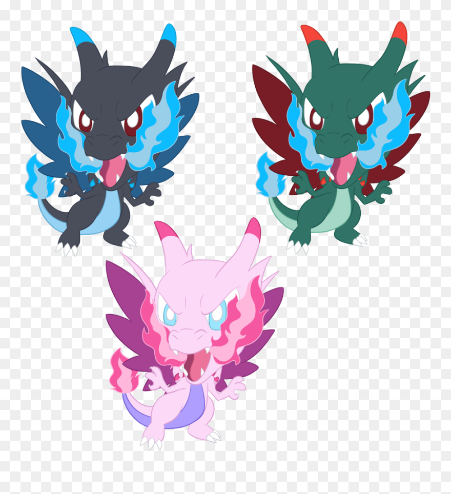 Transparent Mega Charizard X Png - Cartoon Clipart