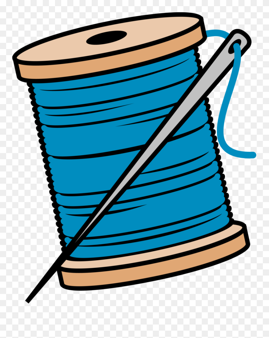 Needle And Thread Clip Art - Png Download
