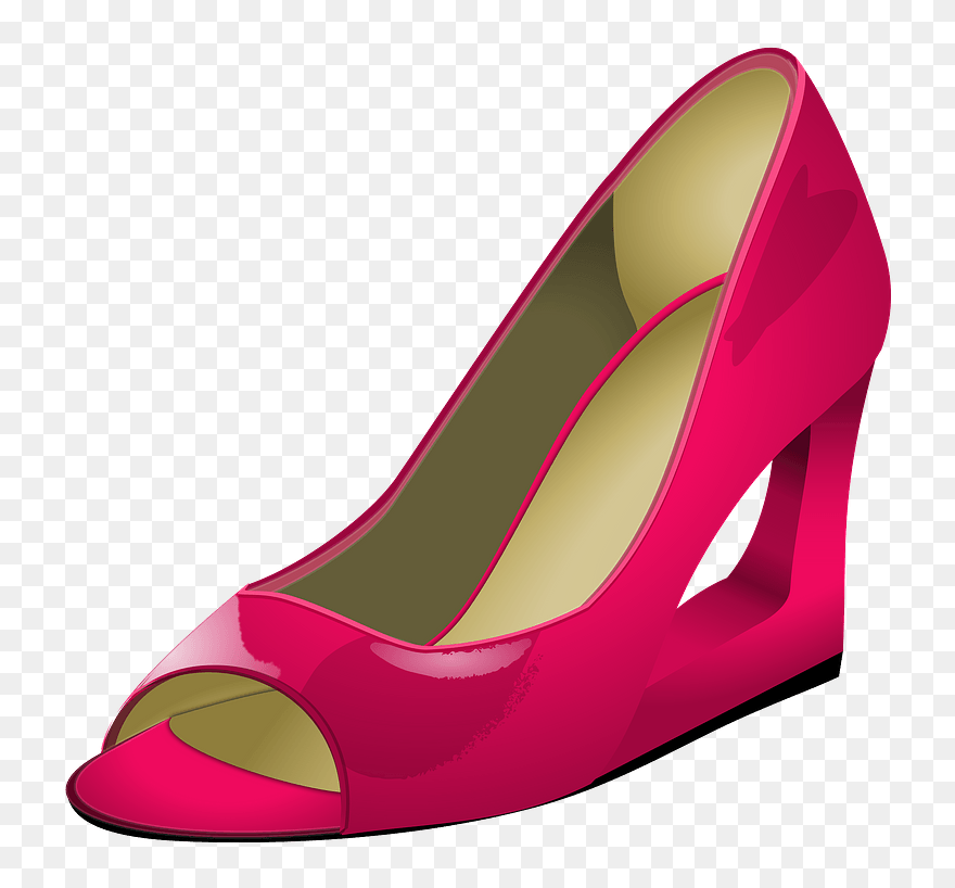 Pink High Heel Clipart - Png Download