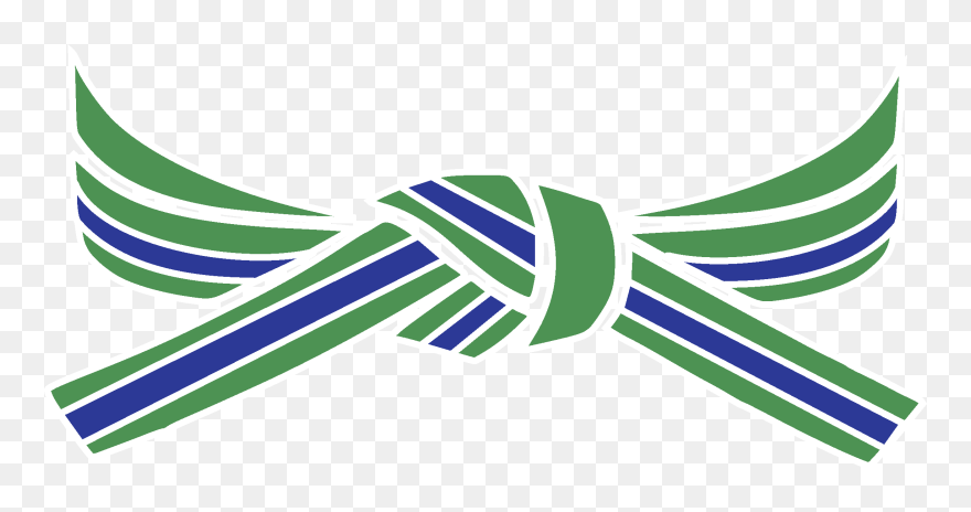 Taekwondo Belts Green Blue Clipart
