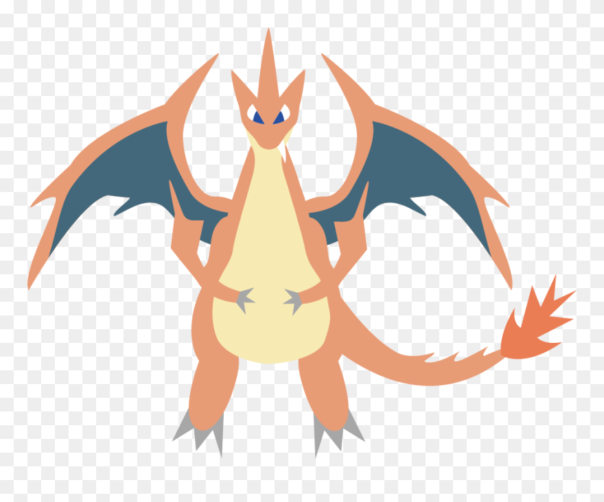 Transparent Charizard Clipart - Charizard Flat - Png Download