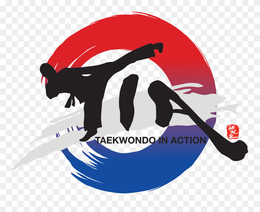 Taekwondo Clipart Taekwondo Fight - Tia Taekwondo In Action - Png Download
