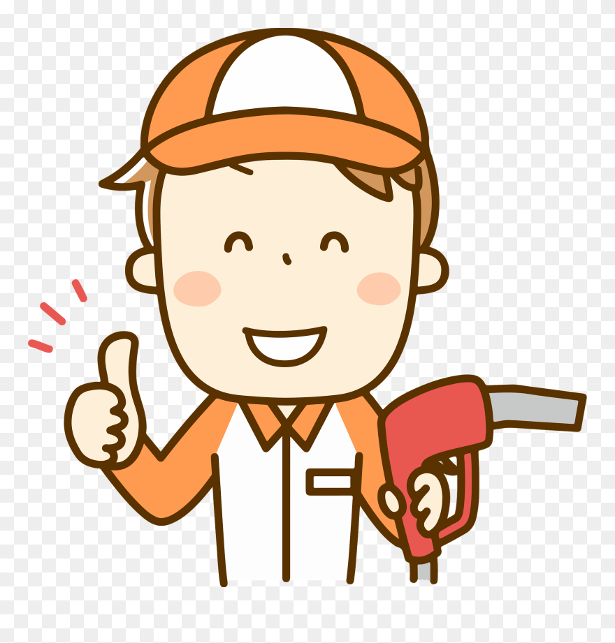 ガソリン スタンド スタッフ イラスト Clipart