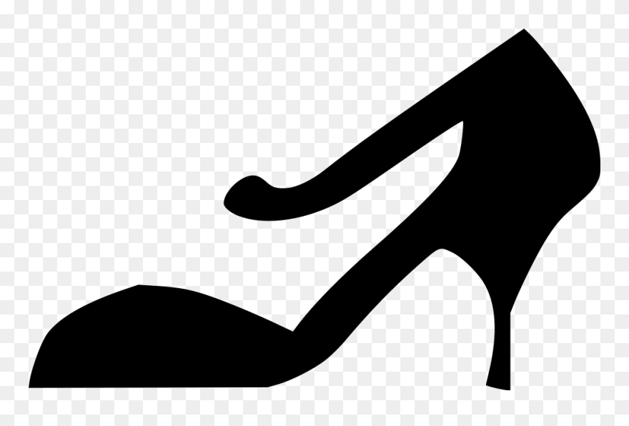 High-heeled Shoe Clip Art - Basic Pump - Png Download