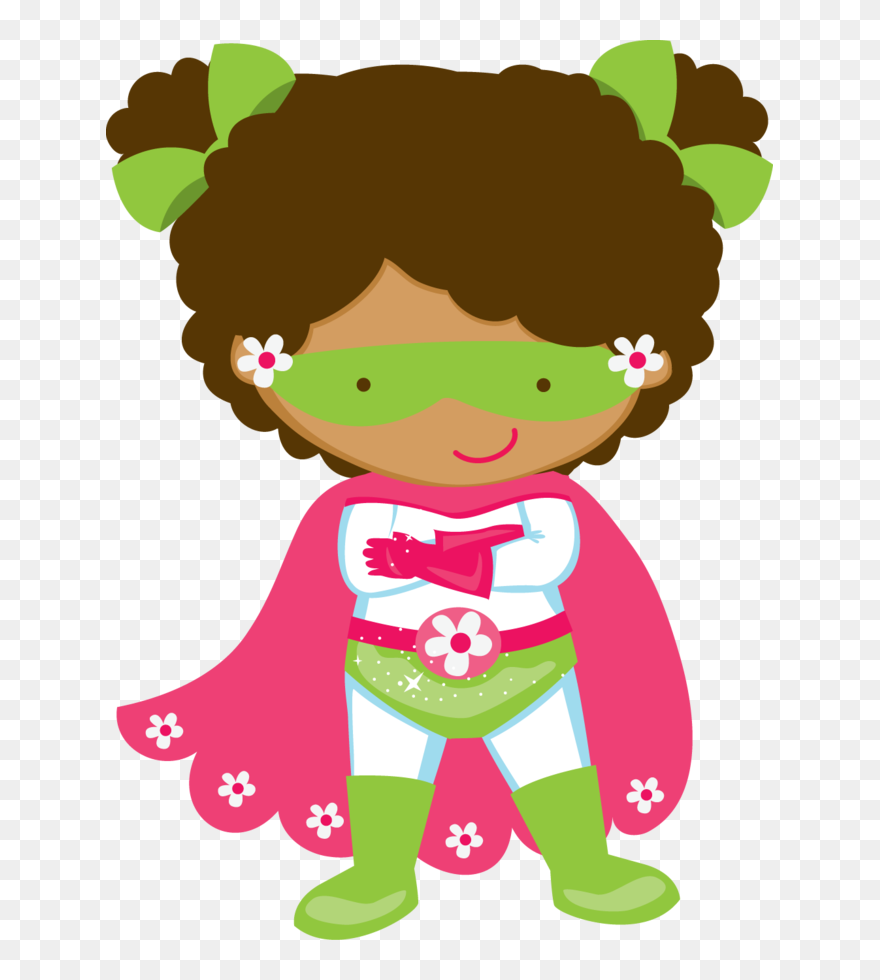 Animados Super Heroes Mujeres Clipart