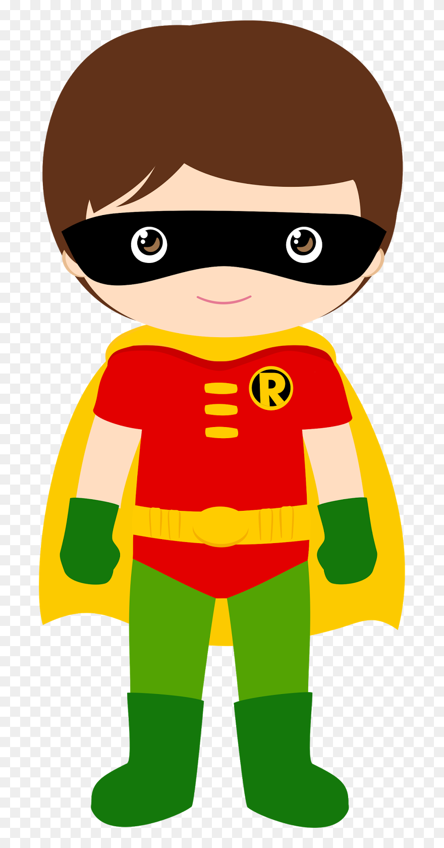 Super Hero Kids Clipart Png Transparent Stock Characters - Robin Batman Clipart