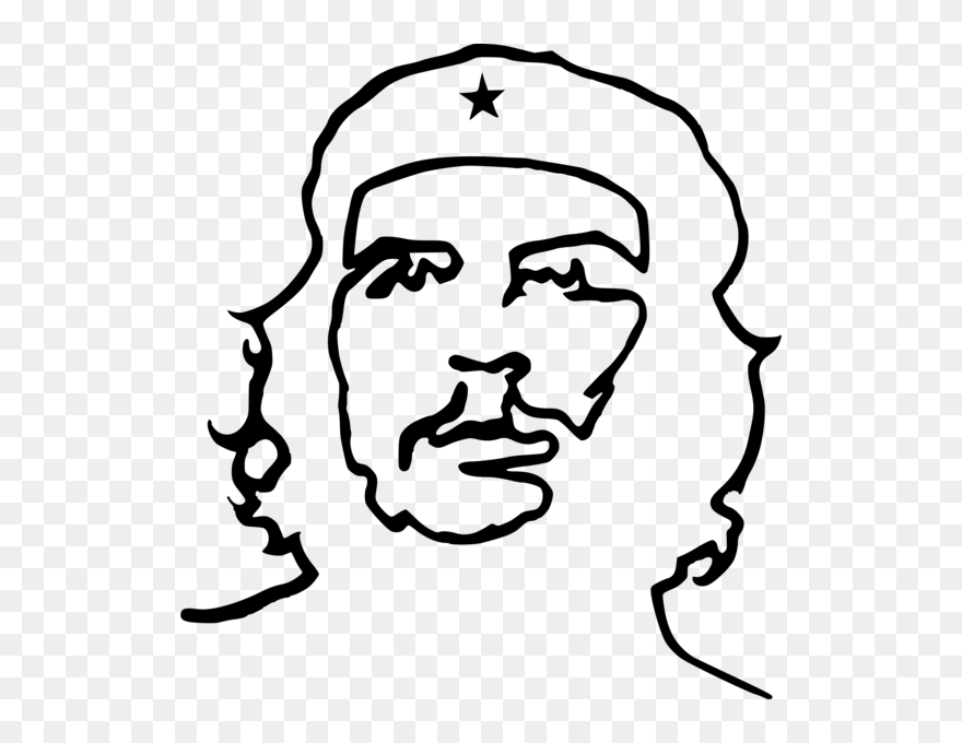 Che Guevara Line Art - Che Guevara Drawing Easy Clipart
