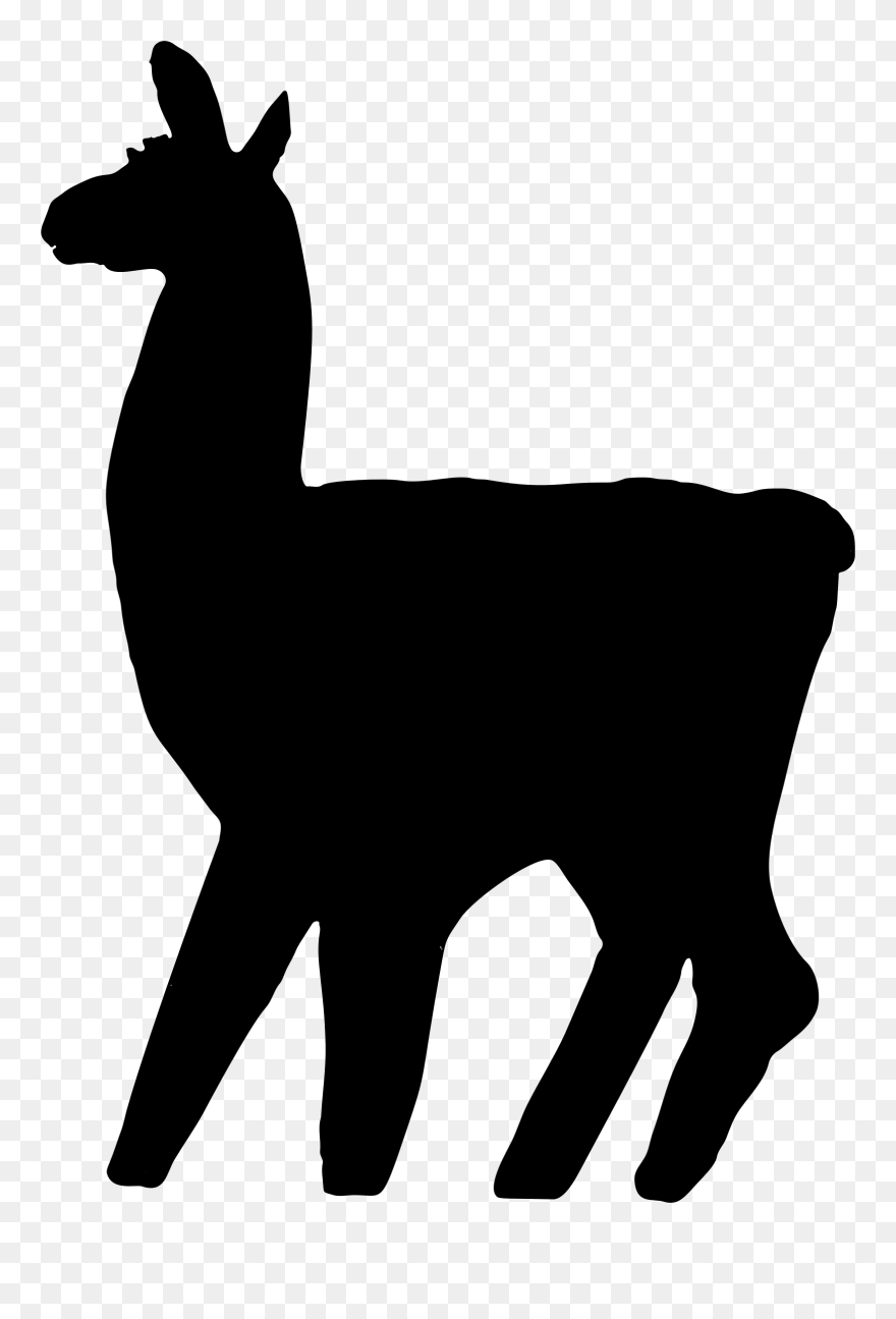 Llama Clipart Inca - Silhouette Llama Clipart - Png Download