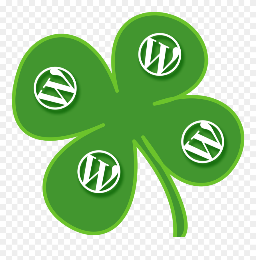 Transparent Happy St Patrick"s Day Png - Transparent Four Leaf Clover Cartoon Clipart