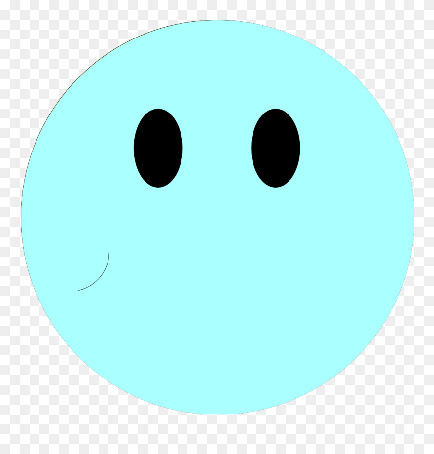 Blue Smiley Face Svg Clip Arts - Circle - Png Download