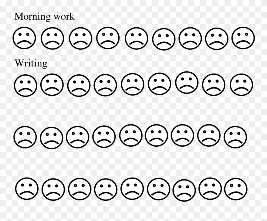 Black And White Sad Face Svg Clip Arts - Circle - Png Download