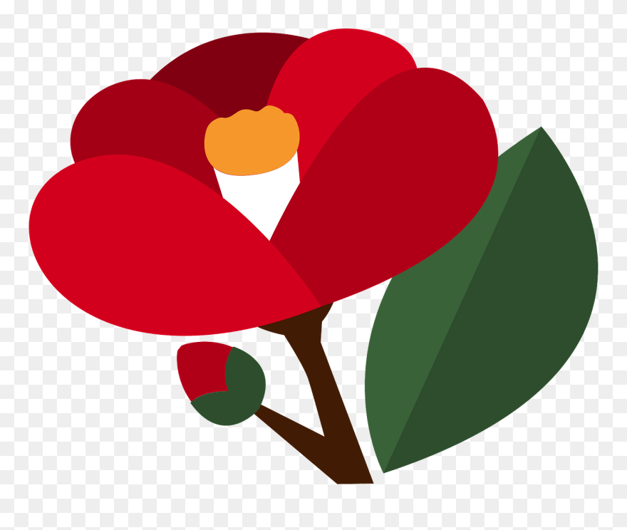 Camellia Flower Clipart - London Underground - Png Download