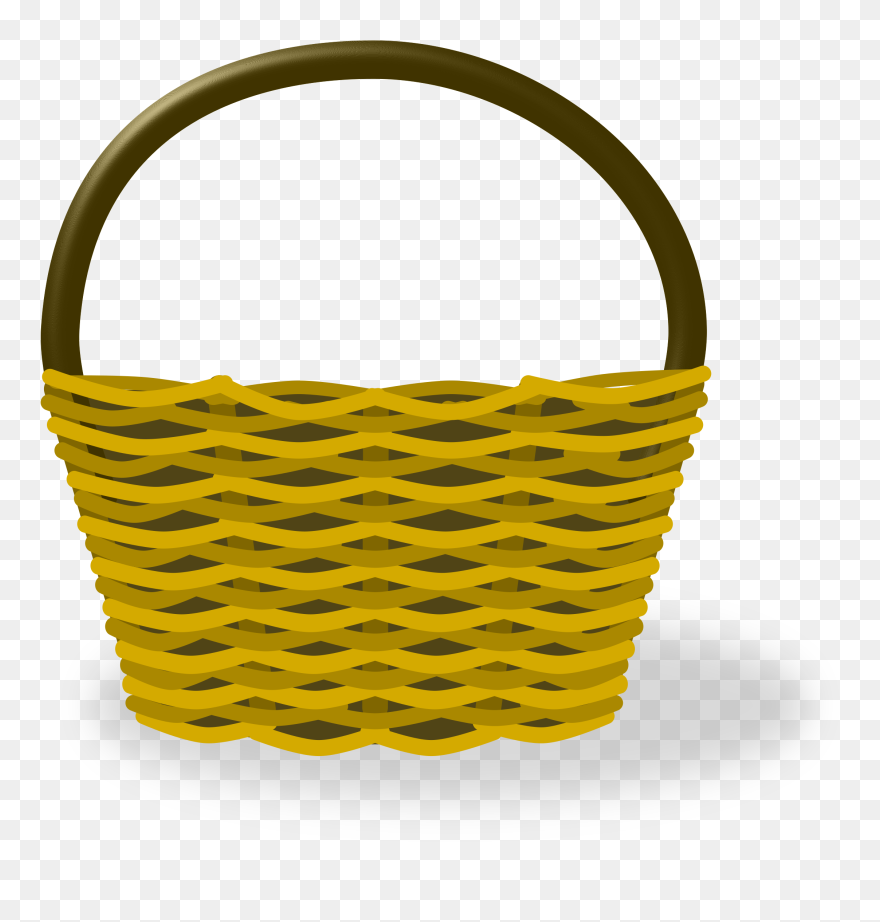 Empty Bushel Basket Clipart - Clip Art Hot Air Balloon Basket - Png Download