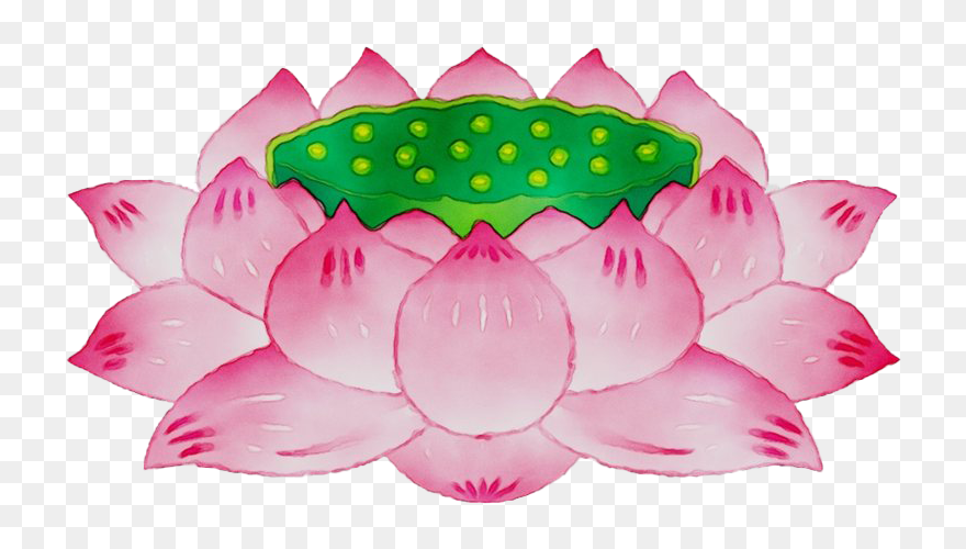 Pink Lotus Png Hd Image - Flat Lotus Vector Png Clipart