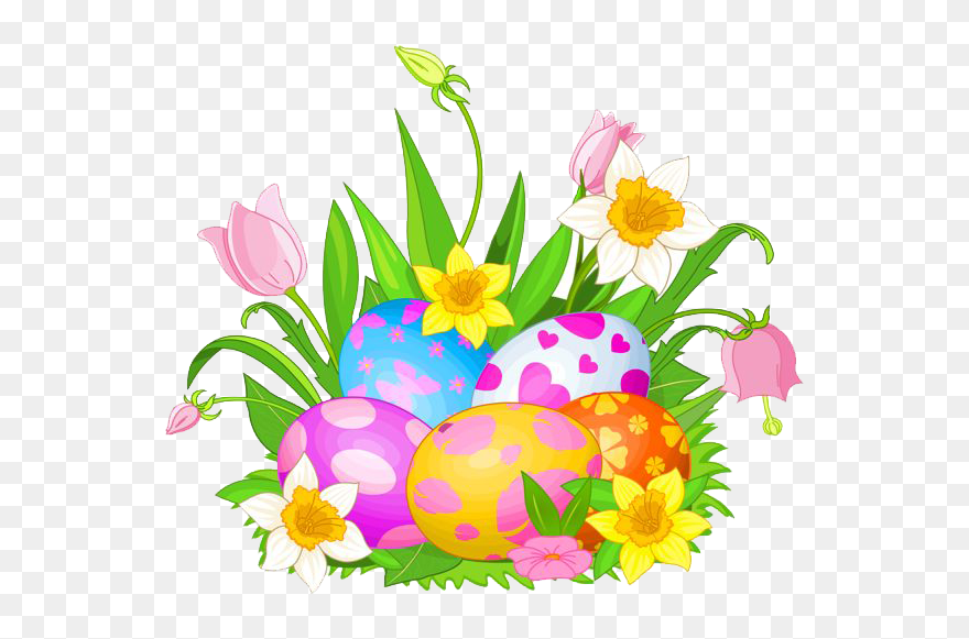 Download Easter Flower - Free Easter Clip Art - Png Download